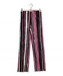 PLEATS PLEASE（プリーツプリーズ）の古着「ペイントプリーツパンツ」｜ピンク