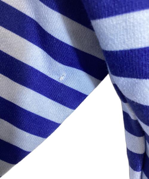 EMESTUDIOS（エメ スタジオズ）EMESTUDIOS (エメ スタジオズ) ボーダーパーカー ブルー サイズ:Sの古着・服飾アイテム