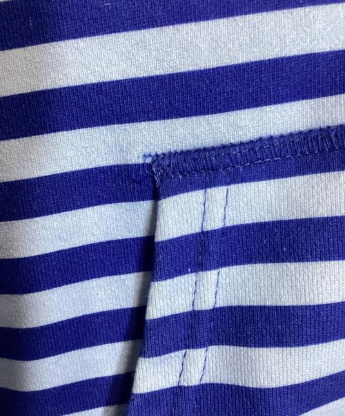 EMESTUDIOS（エメ スタジオズ）EMESTUDIOS (エメ スタジオズ) ボーダーパーカー ブルー サイズ:Sの古着・服飾アイテム