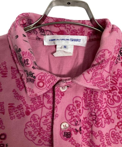 COMME des GARCONS SHIRT（コムデギャルソンシャツ）COMME des GARCONS SHIRT (コムデギャルソンシャツ) ポロシャツ ピンク サイズ:Mの古着・服飾アイテム