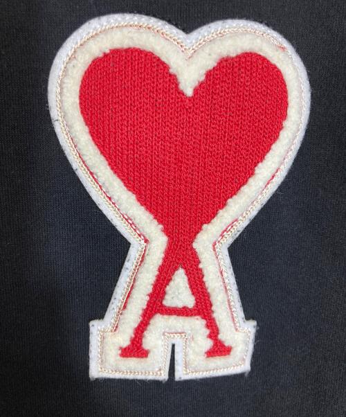 AMI Alexandre Mattiussi（アミアレクサンドルマテュッシ）AMI Alexandre Mattiussi (アミアレクサンドルマテュッシ) ロゴ刺繍スウェット ブラック サイズ:Lの古着・服飾アイテム