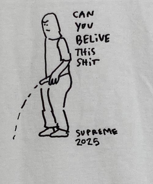 SUPREME（シュプリーム）Supreme (シュプリーム) Piss Tee / ピスティー ホワイト サイズ:Lの古着・服飾アイテム
