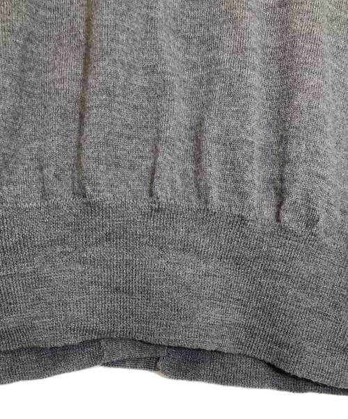 MM6 Maison Margiela（エムエムシックスメゾンマルジェラ）MM6 Maison Margiela (エムエムシックスメゾンマルジェラ) エルボーパッチ付きウールカーディガン グレー サイズ:Sの古着・服飾アイテム