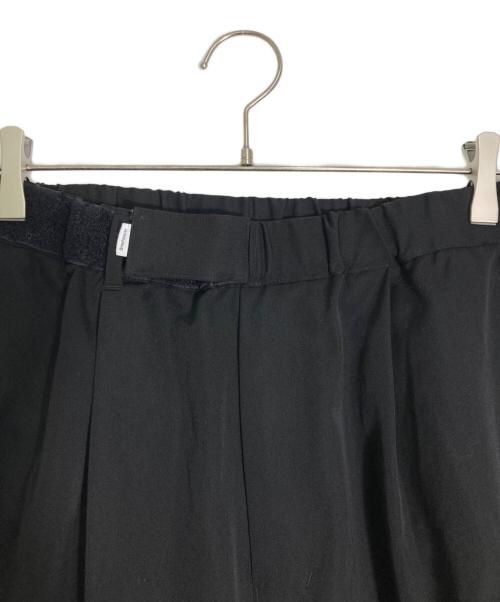 Graphpaper（グラフペーパー）Graphpaper (グラフペーパー) Selvage Wool Wide Tuck Cook Pants ブラック サイズ:Freeの古着・服飾アイテム