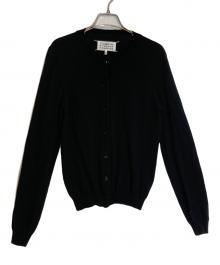 Maison Margiela（メゾンマルジェラ）の古着「エルボーパッチウールカーディガン」｜ブラック
