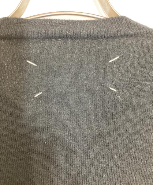 Maison Margiela（メゾンマルジェラ）Maison Margiela (メゾンマルジェラ) エルボーパッチウールカーディガン ブラック サイズ:Sの古着・服飾アイテム