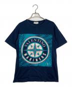 VALENTINO STUDIO×MARINERSヴァレンティノ スタジオ×マリナーズ）の古着「球団ロゴプリントTシャツ」｜ネイビー
