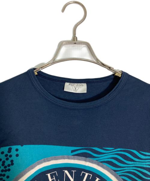 VALENTINO STUDIO（ヴァレンティノ スタジオ）VALENTINO STUDIO (ヴァレンティノ スタジオ) MARINERS (マリナーズ) 球団ロゴプリントTシャツ ネイビー サイズ:XSの古着・服飾アイテム