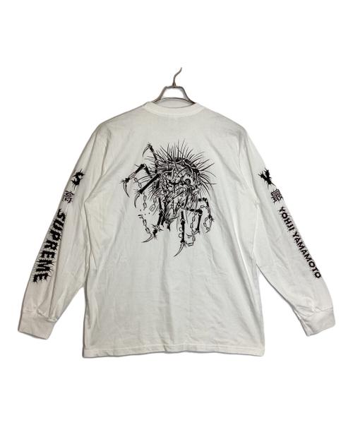 SUPREME（シュプリーム）SUPREME (シュプリーム) Y'S BY YOHJI YAMAMOTO L/S TEE ホワイト×ブラック サイズ:XLの古着・服飾アイテム
