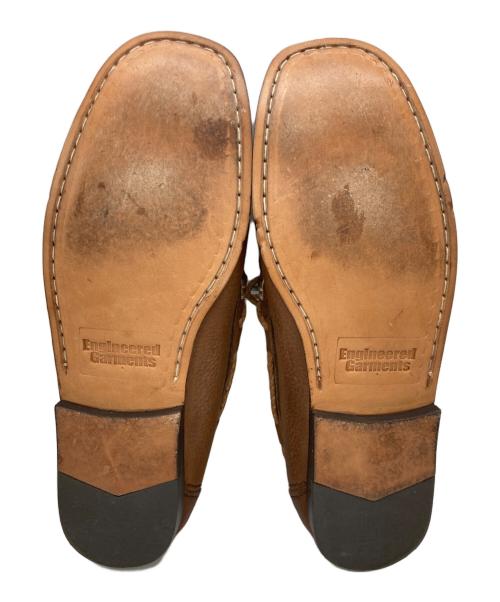 Engineered Garments（エンジニアド ガーメンツ）Engineered Garments (エンジニアド ガーメンツ) シボ革モカシンシューズ ブラウン サイズ:8.5の古着・服飾アイテム