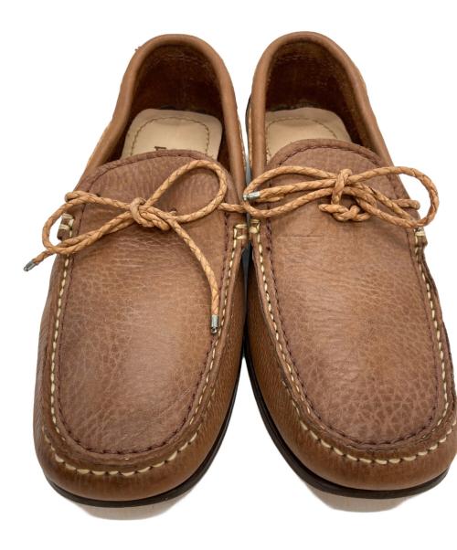 Engineered Garments（エンジニアド ガーメンツ）Engineered Garments (エンジニアド ガーメンツ) シボ革モカシンシューズ ブラウン サイズ:8.5の古着・服飾アイテム