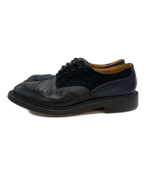 Tricker's（トリッカーズ）Tricker's (トリッカーズ) Engineered Garments (エンジニアド ガーメンツ) BOUTON ブラック サイズ:UK7の古着・服飾アイテム
