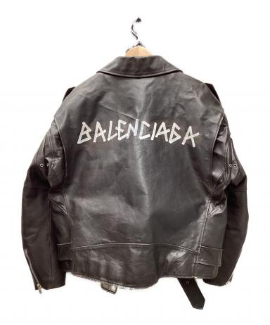 中古・古着通販】BALENCIAGA (バレンシアガ) バックロゴペイントダブル