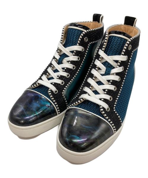 Christian Louboutin（クリスチャン・ルブタン）Christian Louboutin (クリスチャン・ルブタン) LOUIS ORLATO FLAT ブルー サイズ:40 1/2の古着・服飾アイテム