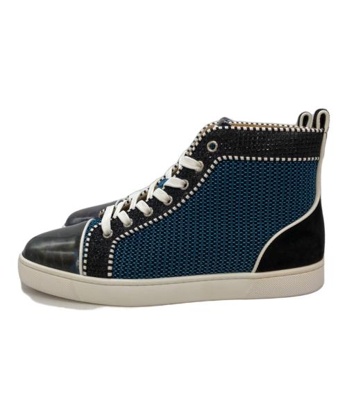 Christian Louboutin（クリスチャン・ルブタン）Christian Louboutin (クリスチャン・ルブタン) LOUIS ORLATO FLAT ブルー サイズ:40 1/2の古着・服飾アイテム