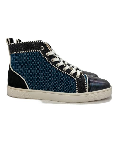 Christian Louboutin（クリスチャン・ルブタン）Christian Louboutin (クリスチャン・ルブタン) LOUIS ORLATO FLAT ブルー サイズ:40 1/2の古着・服飾アイテム