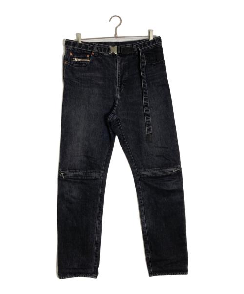 sacai（サカイ）sacai (サカイ) SLIM JEANS WITH BELT ブラック サイズ:3の古着・服飾アイテム
