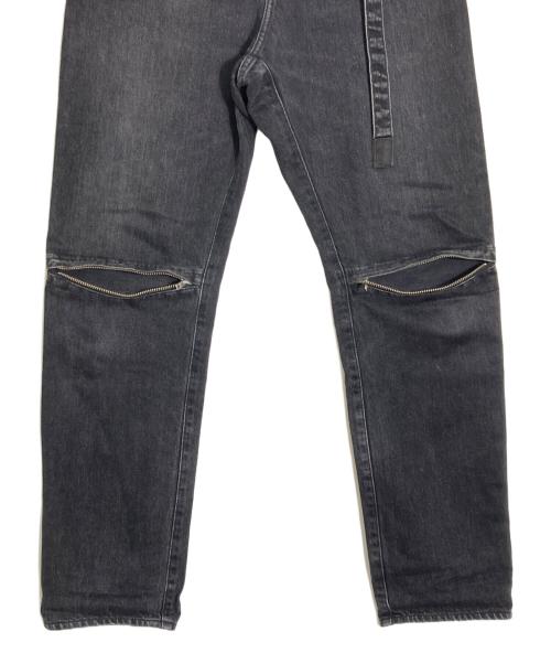 sacai（サカイ）sacai (サカイ) SLIM JEANS WITH BELT ブラック サイズ:3の古着・服飾アイテム