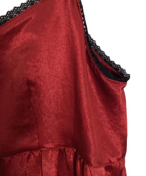 vermeerist beams（フェルメリストビームス）vermeerist beams (フェルメリストビームス) リップチャーム付きキャミソールワンピース レッド サイズ:freeの古着・服飾アイテム
