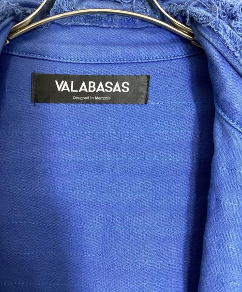 VALABASAS（バラバサス）VALABASAS (バラバサス) クラッシュデニムジャケット ブルー サイズ:Mの古着・服飾アイテム