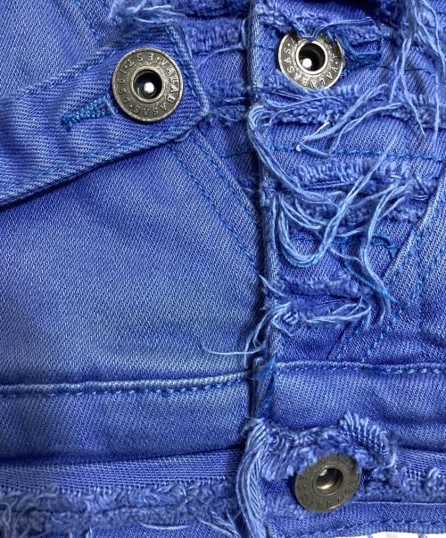 VALABASAS（バラバサス）VALABASAS (バラバサス) クラッシュデニムジャケット ブルー サイズ:Mの古着・服飾アイテム