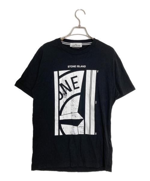STONE ISLAND（ストーンアイランド）STONE ISLAND (ストーンアイランド) COMPAS T SHIRT ブラック サイズ:Mの古着・服飾アイテム