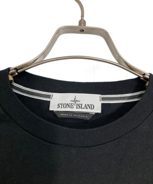 STONE ISLAND（ストーンアイランド）STONE ISLAND (ストーンアイランド) COMPAS T SHIRT ブラック サイズ:Mの古着・服飾アイテム