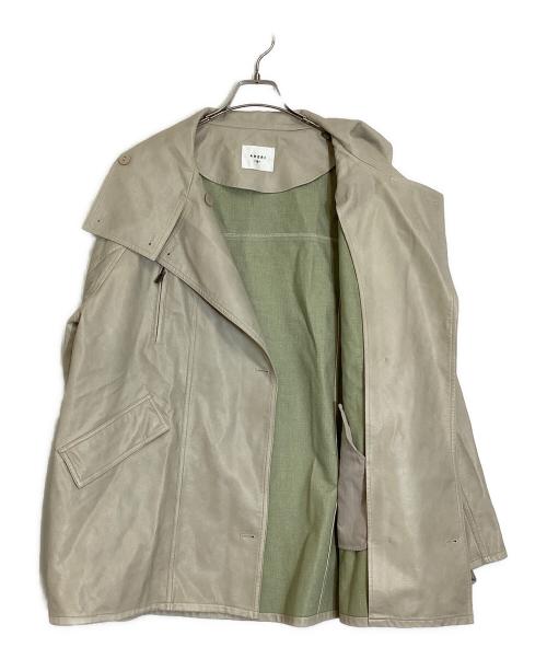 Ameri（アメリ）Ameri (アメリ) USED LIKE SYNTHETIC LEATHER JACKET ベージュ サイズ:Ｍの古着・服飾アイテム