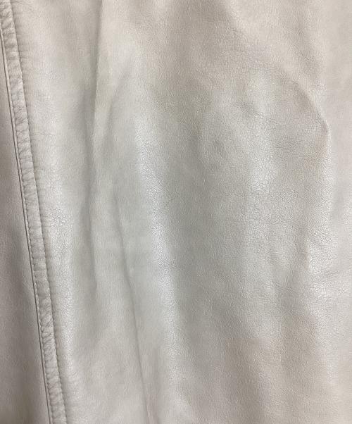 Ameri（アメリ）Ameri (アメリ) USED LIKE SYNTHETIC LEATHER JACKET ベージュ サイズ:Ｍの古着・服飾アイテム