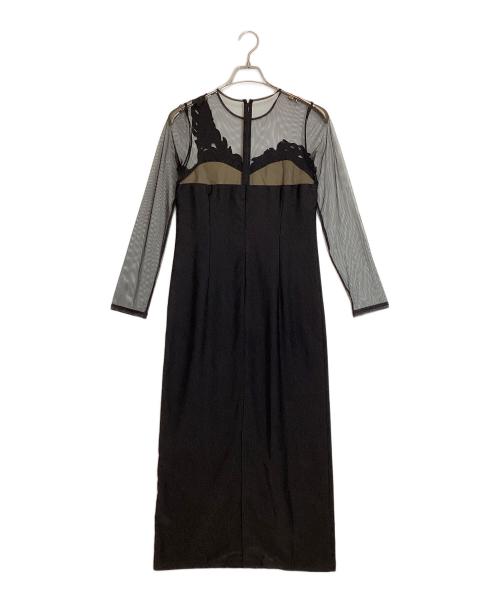 Ameri（アメリ）Ameri (アメリ) UND RENEE CUTWORK DRESS / カットワークドレス ブラック サイズ:Mの古着・服飾アイテム