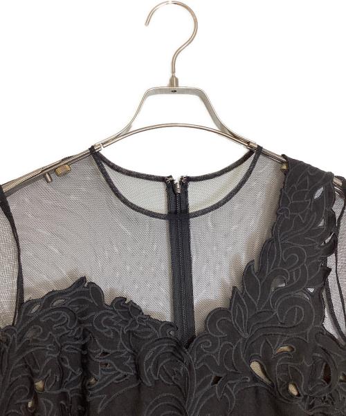 Ameri（アメリ）Ameri (アメリ) UND RENEE CUTWORK DRESS / カットワークドレス ブラック サイズ:Mの古着・服飾アイテム