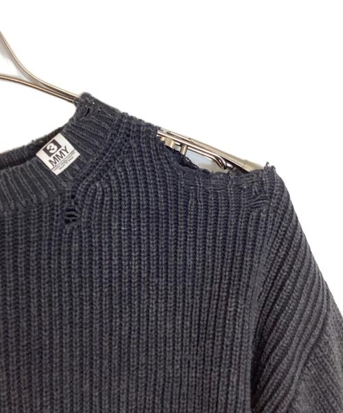 Maison MIHARA YASUHIRO（メゾン ミハラ ヤスヒロ）Maison MIHARA YASUHIRO (メゾン ミハラ ヤスヒロ) BLEACHED KNIT PULLOVER グレー サイズ:freeの古着・服飾アイテム