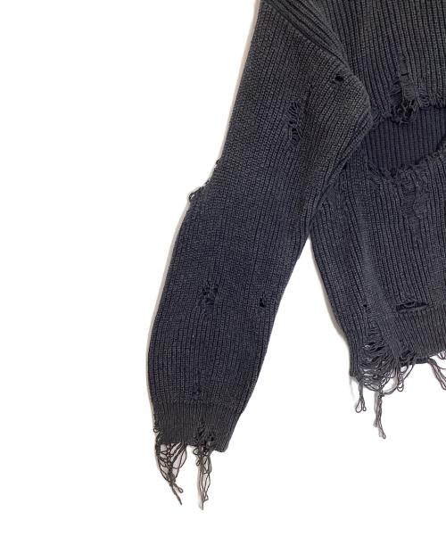 Maison MIHARA YASUHIRO（メゾン ミハラ ヤスヒロ）Maison MIHARA YASUHIRO (メゾン ミハラ ヤスヒロ) BLEACHED KNIT PULLOVER グレー サイズ:freeの古着・服飾アイテム