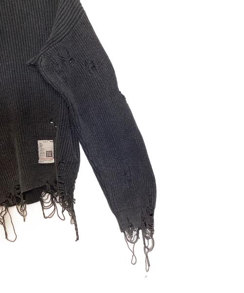 Maison MIHARA YASUHIRO（メゾン ミハラ ヤスヒロ）Maison MIHARA YASUHIRO (メゾン ミハラ ヤスヒロ) BLEACHED KNIT PULLOVER グレー サイズ:freeの古着・服飾アイテム