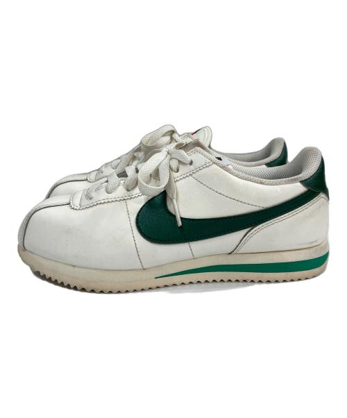 NIKE（ナイキ）NIKE (ナイキ) コルテッツ ローカットスニーカー ホワイト×グリーン サイズ:US6の古着・服飾アイテム