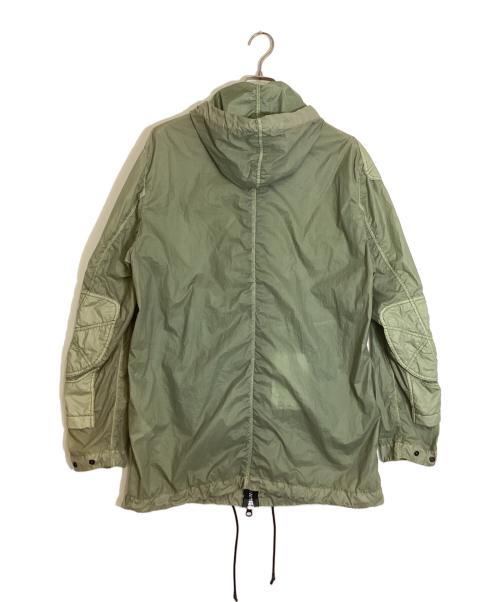 STONE ISLAND（ストーンアイランド）STONE ISLAND (ストーンアイランド) Lamy Velour Hooded Parka グリーン サイズ:Lの古着・服飾アイテム