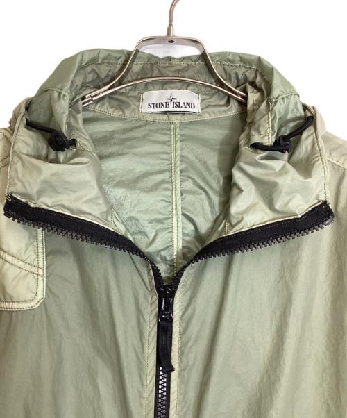 STONE ISLAND（ストーンアイランド）STONE ISLAND (ストーンアイランド) Lamy Velour Hooded Parka グリーン サイズ:Lの古着・服飾アイテム