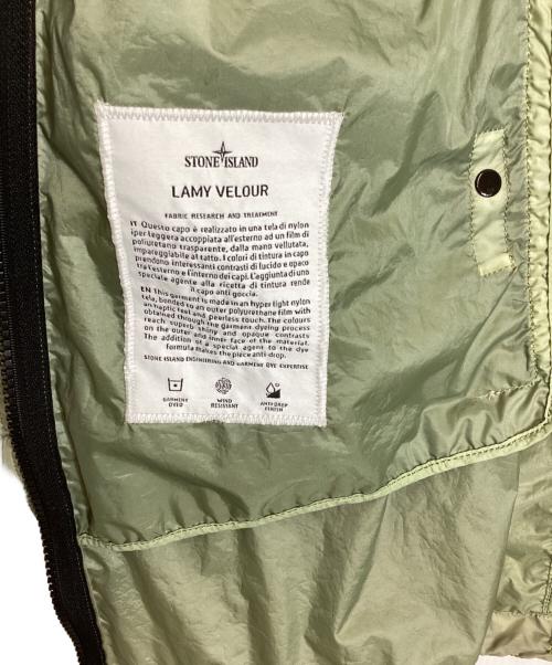 STONE ISLAND（ストーンアイランド）STONE ISLAND (ストーンアイランド) Lamy Velour Hooded Parka グリーン サイズ:Lの古着・服飾アイテム