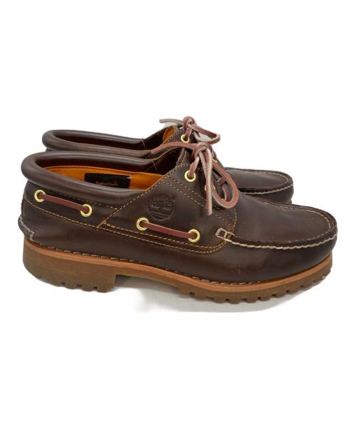 Timberland（ティンバーランド）Timberland (ティンバーランド) 3EYE CLASSIC LUG：HANDSEWN BOAT SHOE ブラウン サイズ:US7.5の古着・服飾アイテム