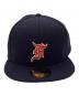 New Era（ニューエラ）の古着「59FIFTY ウールキャップ」｜ネイビー