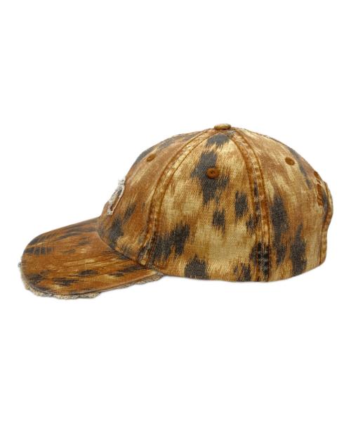 GANNI（ガニー）GANNI (ガニー) WASHED COTTON PRINT CANVAS CAP ブラウン サイズ:freeの古着・服飾アイテム