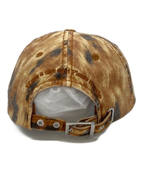 GANNI（ガニー）GANNI (ガニー) WASHED COTTON PRINT CANVAS CAP ブラウン サイズ:freeの古着・服飾アイテム