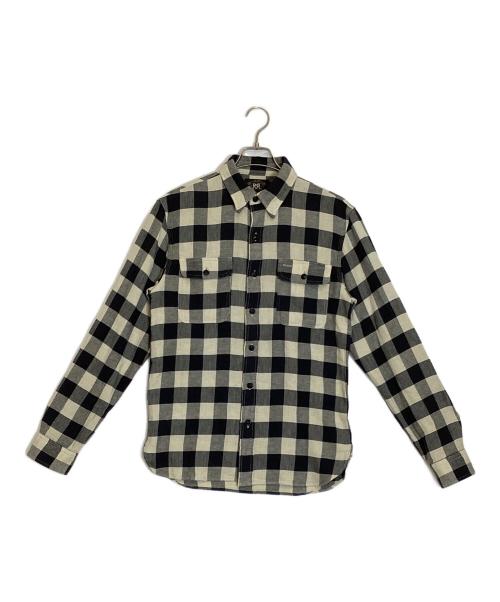 RRL（ダブルアールエル）RRL (ダブルアールエル) チェックネルシャツ アイボリー×ブラック サイズ:Sの古着・服飾アイテム