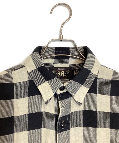 RRL（ダブルアールエル）RRL (ダブルアールエル) チェックネルシャツ アイボリー×ブラック サイズ:Sの古着・服飾アイテム