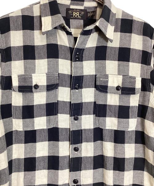 RRL（ダブルアールエル）RRL (ダブルアールエル) チェックネルシャツ アイボリー×ブラック サイズ:Sの古着・服飾アイテム
