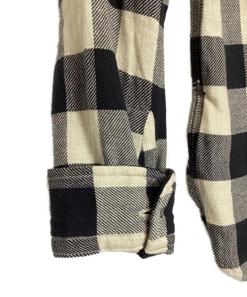 RRL（ダブルアールエル）RRL (ダブルアールエル) チェックネルシャツ アイボリー×ブラック サイズ:Sの古着・服飾アイテム