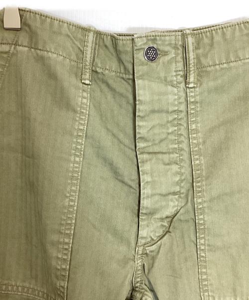 RRL（ダブルアールエル）RRL (ダブルアールエル) ヘリンボーンベイカーパンツ グリーン サイズ:SIZE30の古着・服飾アイテム