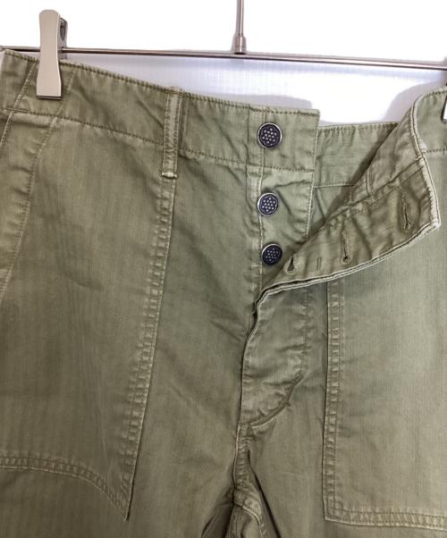 RRL（ダブルアールエル）RRL (ダブルアールエル) ヘリンボーンベイカーパンツ グリーン サイズ:SIZE30の古着・服飾アイテム