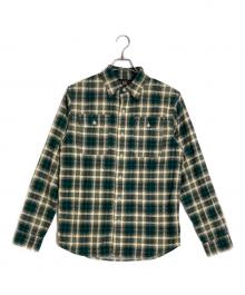RRL（ダブルアールエル）の古着「チェックシャツ」｜グリーン×アイボリー