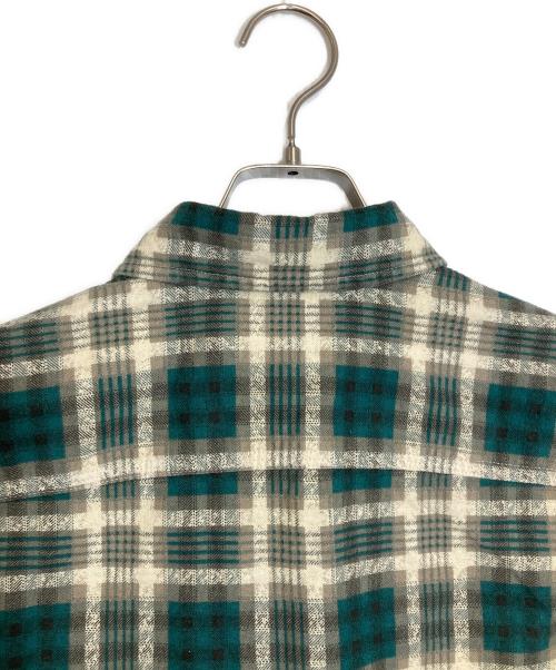 RRL（ダブルアールエル）RRL (ダブルアールエル) チェックシャツ グリーン×アイボリー サイズ:Sの古着・服飾アイテム